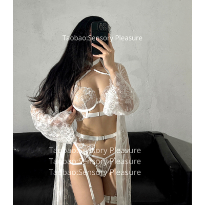 SensoryPleasure挂脖钢圈刺绣透