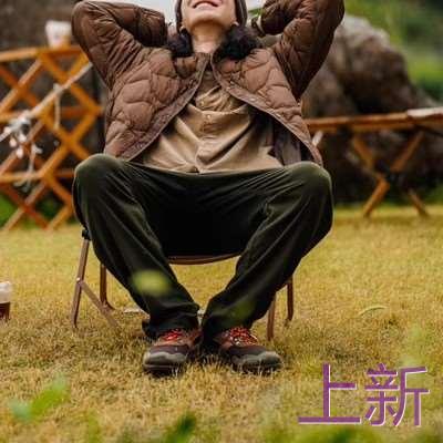 试衣间X白山款情侣 男女日系复古秋冬纯色圆领轻量保暖羽绒服新款