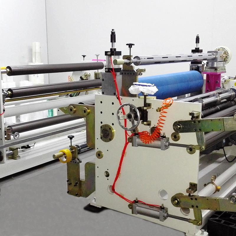 塑料薄膜铝箔熔喷布分切机纸张高速表面卷取分切机三层纸张分条机