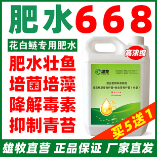 肥水668肥水王水产养殖花白鲢速长肥鱼虾蟹塘培藻培菌轮虫肥水膏