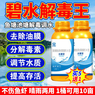 解毒碧水灵安有机酸果酸水产养殖除油膜鱼虾蟹解藻毒调水降PH亚盐