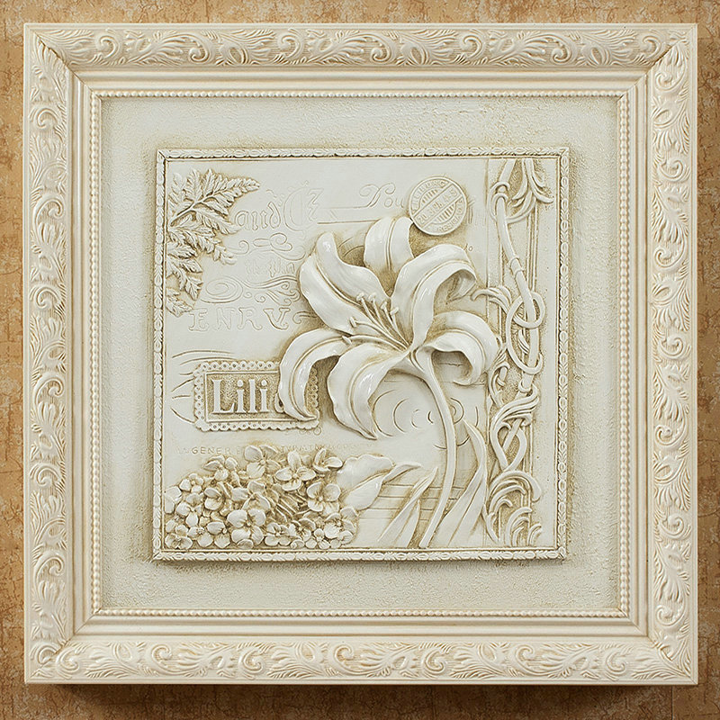 现货欧式立体浮雕挂画电表盒推拉画电箱开关移动遮挡画配电箱装饰图片