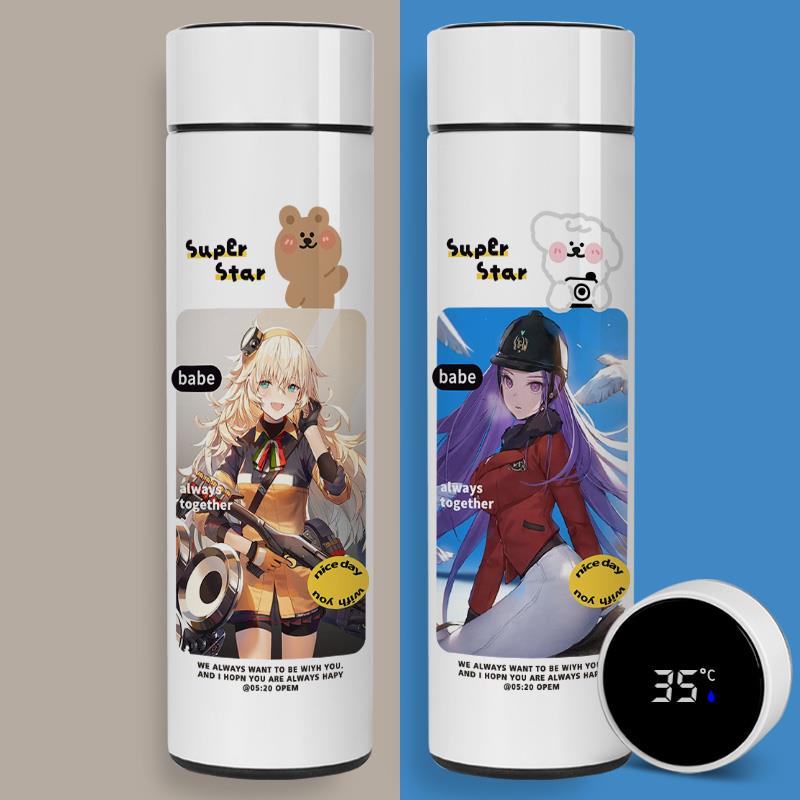 少女前线周边智能保温杯定制格里芬游戏动漫铁血diy测温度水杯子