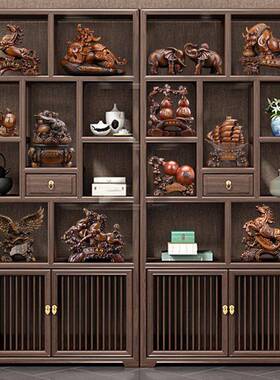 家居客厅博古架摆件办公室装饰品马到成功公司开业礼物顺风顺水