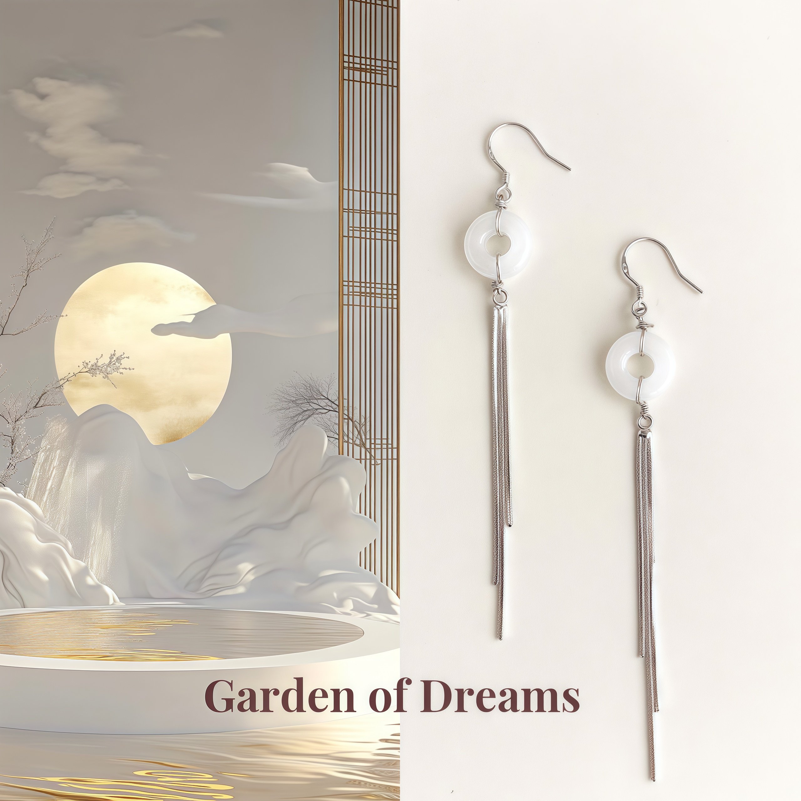 【平安】小众设计中国风流苏s925银针耳环古风长款复古平安扣耳饰,饰品/流行首饰/时尚饰品新,耳环,淘宝优惠券,粉丝福利购,淘宝优惠卷