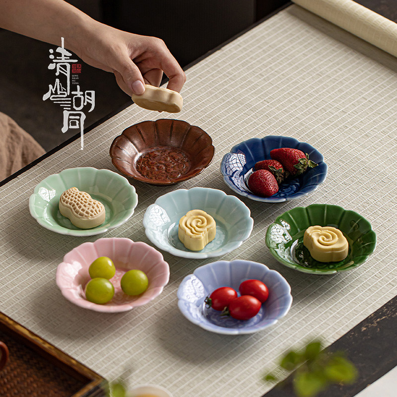 清山胡同家用陶瓷果碟茶点盘精致小号茶桌点心碟零食盘摆台糕点盘,餐饮具,果盆/果盘/果篮,淘宝优惠券,粉丝福利购,淘宝优惠卷