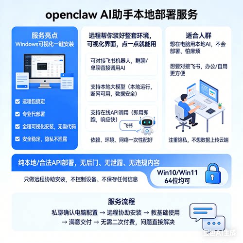 openclaw Clawdbot  Moltbot远程部署【永久售后】