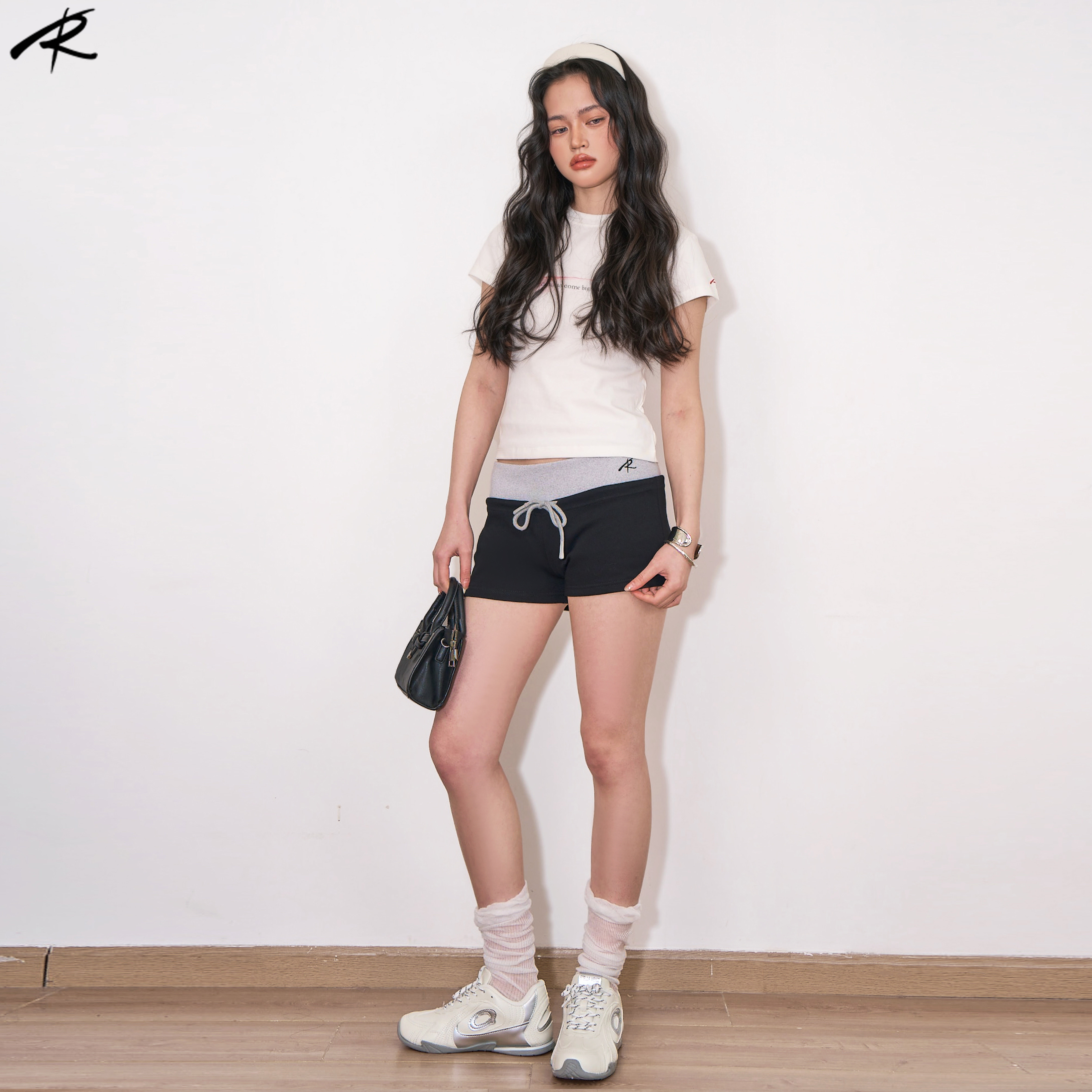 RIP THE TIE 美式辣妹休闲修身显瘦包臀超短裤 简约运动居家短裤