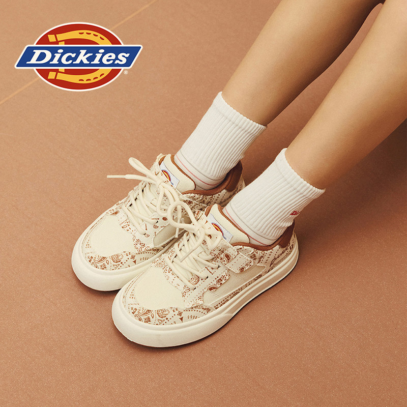 Dickies学生帆布鞋2025秋季新款男女童时尚拼色软底百搭休闲板鞋,童鞋/婴儿鞋/亲子鞋,帆布鞋,淘宝优惠券,粉丝福利购,淘宝优惠卷