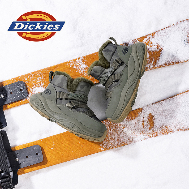 Dickies小学生冬季绒毛雪地靴