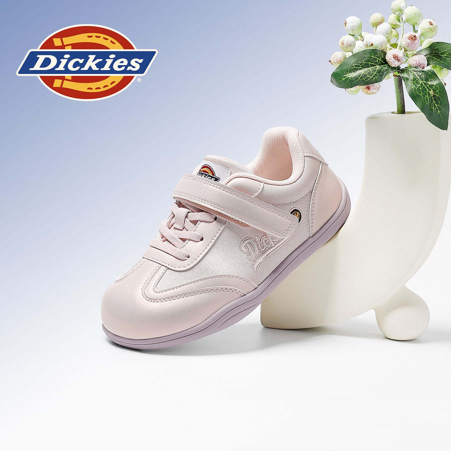 Dickies女童德训鞋2026春季新款儿童魔术贴休闲鞋小学生复古跑鞋,童鞋/婴儿鞋/亲子鞋,运动鞋,淘宝优惠券,粉丝福利购,淘宝优惠卷