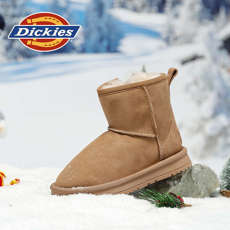Dickies儿童冬季羊毛保暖雪地靴