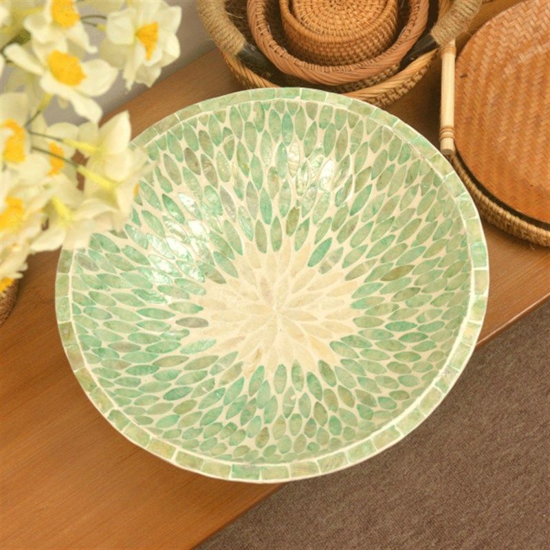 火龙果色镶贝壳水果收纳w托盘深盘精美彩色聚宝盆树叶紫色,餐饮具,餐用托盘,淘宝优惠券,粉丝福利购,淘宝优惠卷