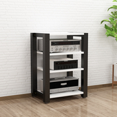 可调节功放机柜机架音响柜音响架器材架I功放柜影音柜钢木支架脚