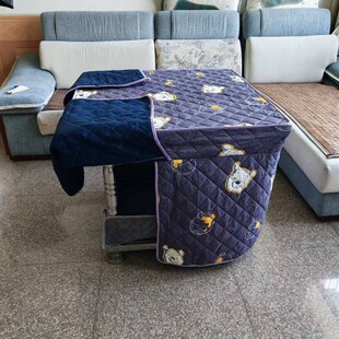 正方形桌布加厚四方烤火桌套电炉布套取暖桌罩电炉套X家用餐桌布