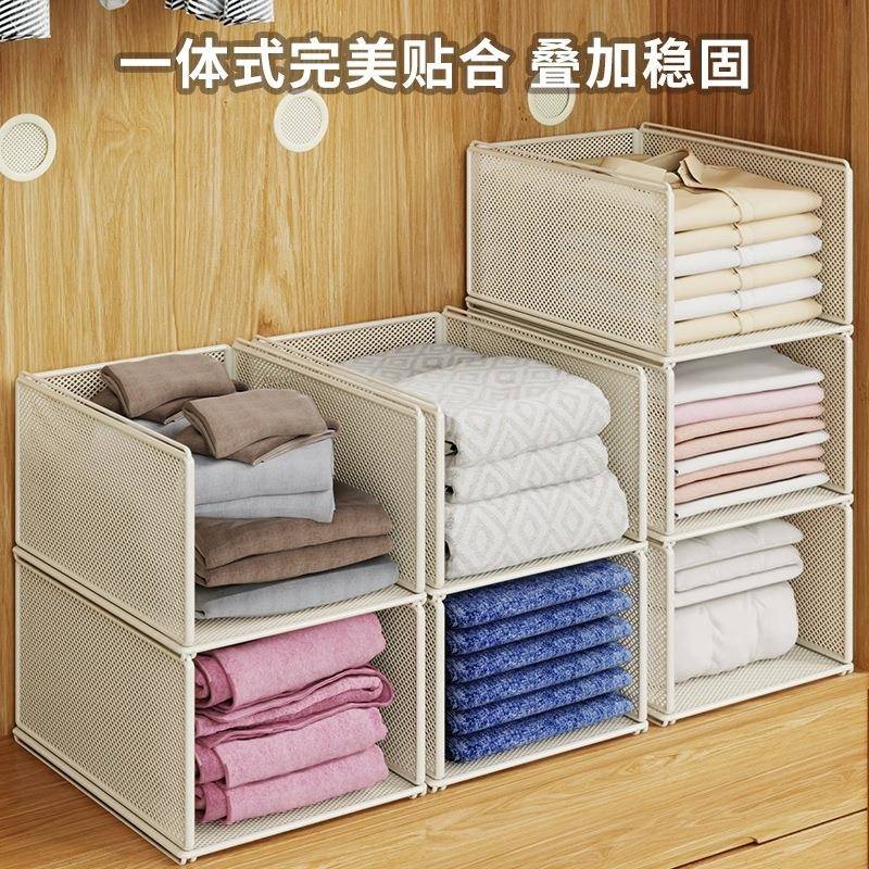 衣柜物收纳置架衣橱柜241213子放架衣衣物服整理筐隔断分层抽拉整