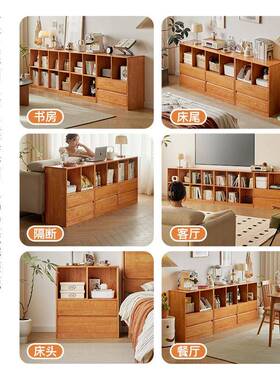 A10L组实落地书柜q06矮书柜家用自由合格子柜卧室储木物柜儿童书