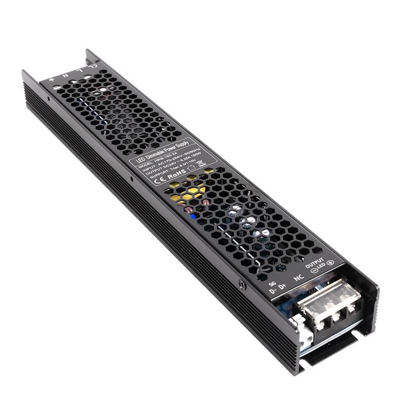 LRVMED调光硅电源24V150W关可控0-10开V恒压驱动dali调光驱动电源