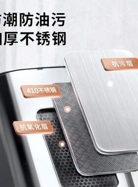 新品不锈KB8钢垃圾桶容量商用用厨超房脚踏式带盖酒家店大办公室6