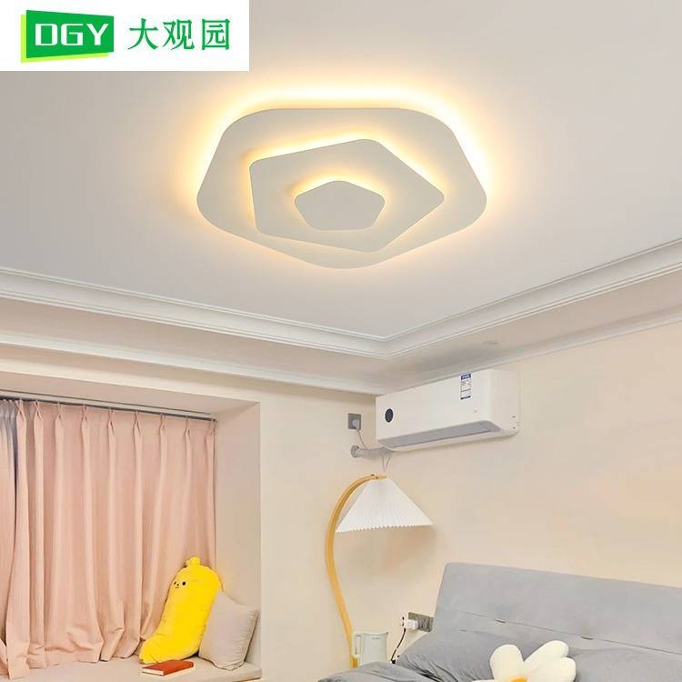卧室灯吸顶灯具现代简约led创意主卧灯房间灯温馨客餐厅灯Z节能