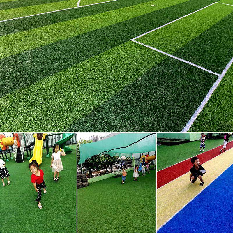 仿真草坪绿色造假草皮足球场塑WQC幼儿园户人外广场料绿地植物装