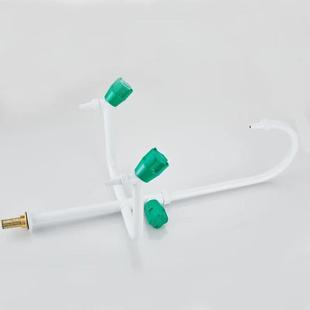 实验室三水联嘴pp水盆验三联KUS芯全铜化室实铜验室三联水嘴