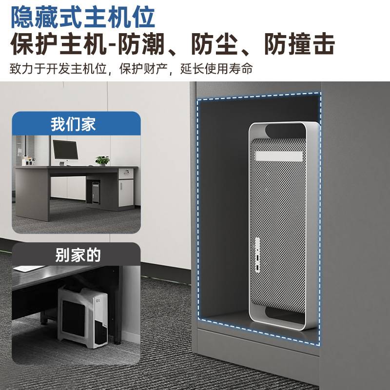 办公桌简约现代办公室职员单人工位桌椅组合简易多人台式电脑桌子
