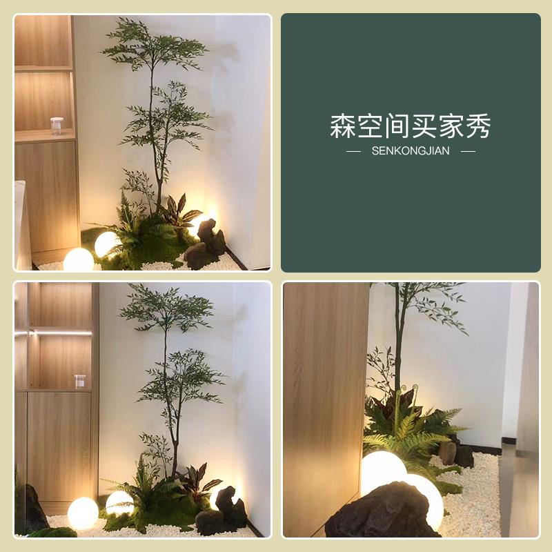森空间仿真关绿植造景入角户楼梯橱窗微景观玄落WVS植物摆件藓苔