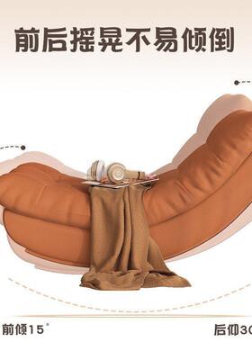 懒人发摇网红月亮摇躺椅沙发椅可客沙厅阳台家用摇成椅人休VUK闲