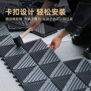 商用门口地垫室外进门防滑垫地板三合一商场酒店大门塑料防水垫