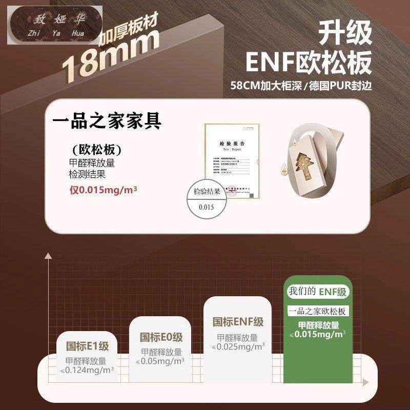 现橱HNH代简约欧松板柜子八门大衣木新2款025爆款ENF实衣柜家用卧