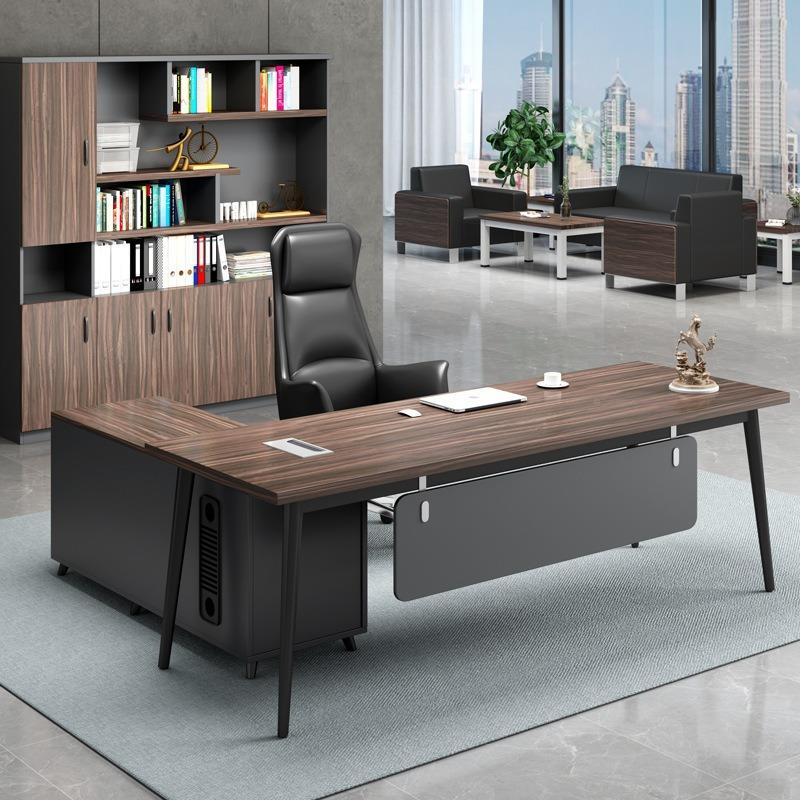 经办桌椅组装合简约现代老板单8610人套办公室家具大公班台总裁理