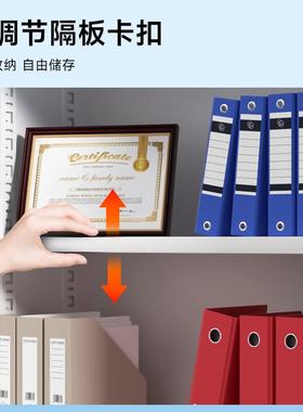 办公室铁皮矮文件柜带锁抽屉料柜落地案收UVR纳柜对开资柜储档物