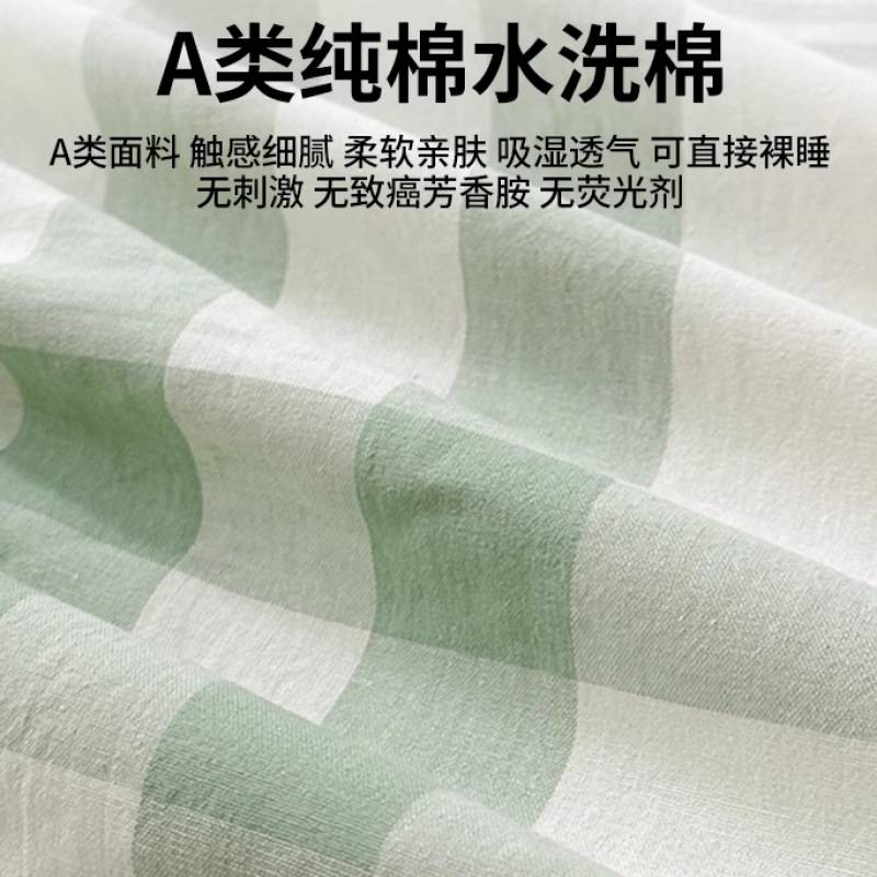 全棉水洗棉夹棉床笠单件加厚床垫保护罩纯棉床单套床罩2025新款3