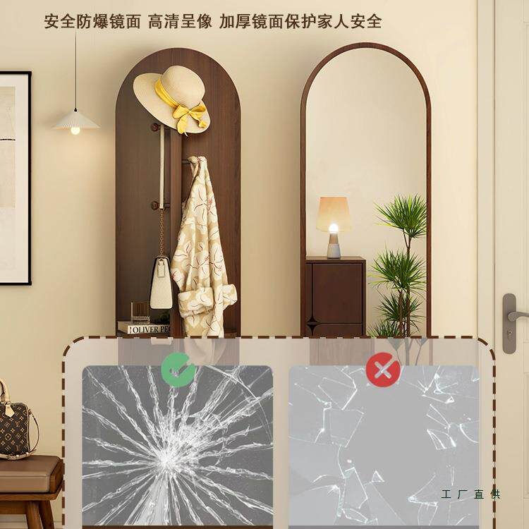 旋转穿衣镜全身体落地镜家室用卧挂衣帽架镜子一GDE试衣镜立式可