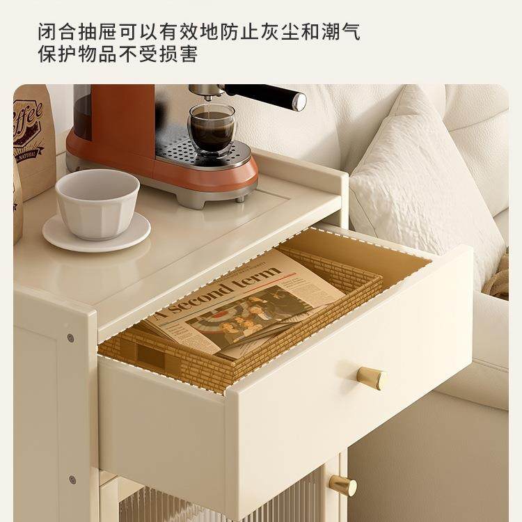 客厅扫地机器人置物985架云鲸收柜纳沃科斯石置物柜头鱼缸柜沙发