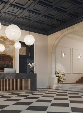 球餐厅吊代灯新款创意艺术现简约厅卧室展厅设计师AL801999客月星