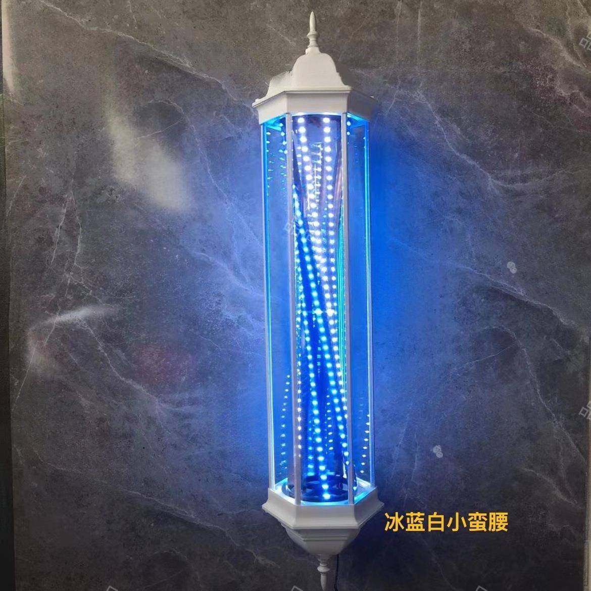 理发店转灯超亮节能D户外防水美发店挂墙式六角复古宫灯小蛮腰