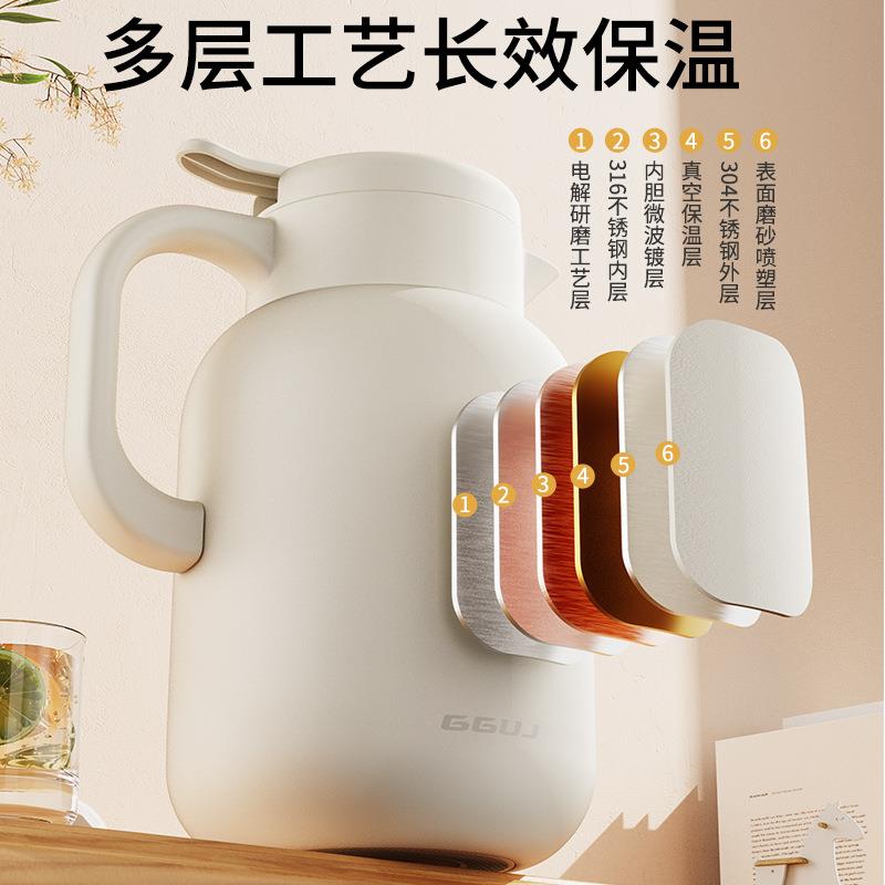 316锈焖茶壶老白茶闷泡壶水分离不保温水壶泡茶钢茶tm78-3壶跨境