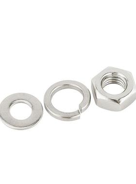 A级304不锈十字槽盘头螺钉平钢母组合套装G818弹M3~M5SKBB盒装