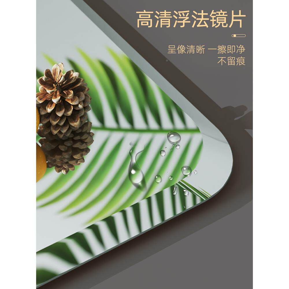 后铝合金框子全身穿衣镜镜ZGQ式贴墙自粘壁挂门试衣镜定制墙上玻