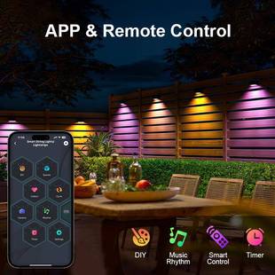 新款 ED智能APPP点控幻彩屋檐灯户外防IQDL水I67庭节日氛围灯院串