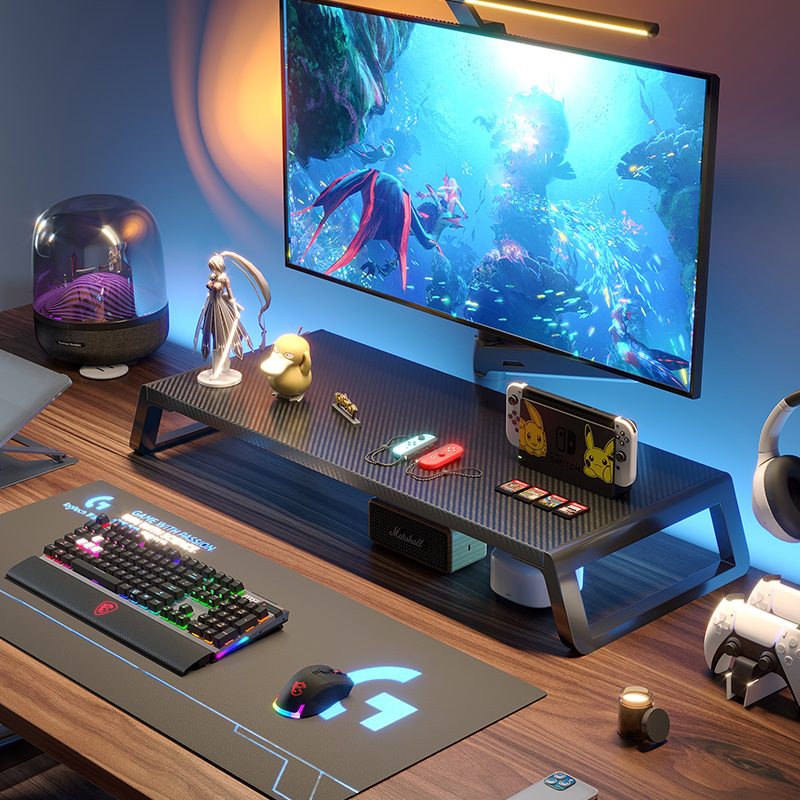 速发式脑增高收台电显示屏幕支撑托架垫高底座办公室桌面创意架纳