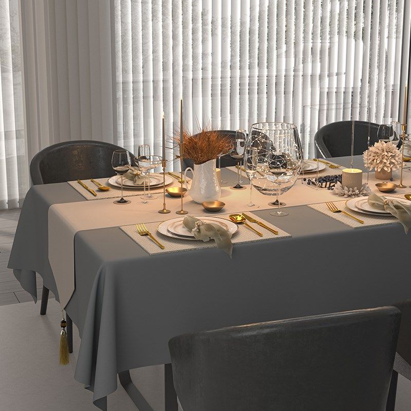 GULAN古兰高级m灰桌布皮革防水防油现代轻奢高级感定制茶几台布,居家布艺,桌布,淘宝优惠券,粉丝福利购,淘宝优惠卷