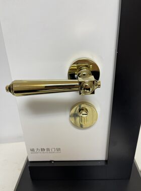 TATA木门尼h克黑色磁吸静音锁室内卧室简约现代门锁隐藏锁舌#003J