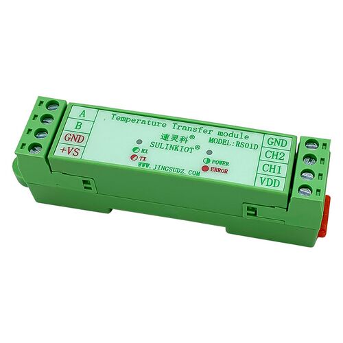 2路温度变送器g热电阻热电偶NTC/18B20/TMP117/SHT/485温湿度模块