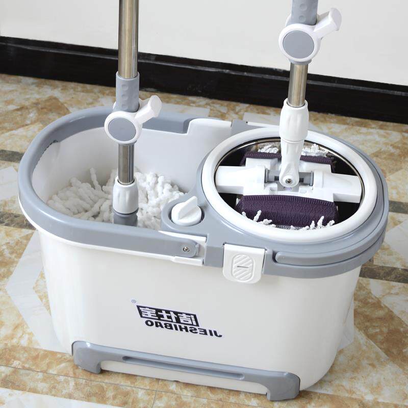 洁仕宝银马拖把旋转免手洗干湿两用拖地拖布家用懒人拖把平板甩干