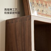 北美黑胡桃木多宝阁茶具架实木挂B墙置物架茶室摆件桌面收纳架实