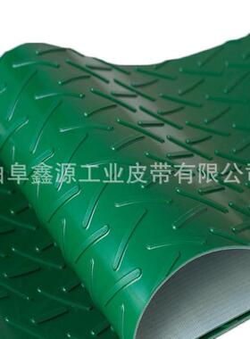 VC平无品牌/轻型送输带P绿色面裙边挡边运输带1-9mm厚