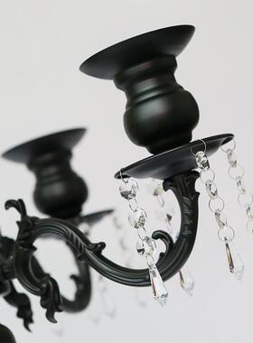 黑色烛+台ZXH铁艺落地台婚庆婚礼具烛台烛摆件道41头烛台花架